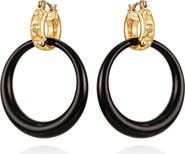 True Religion Logo hoop earring