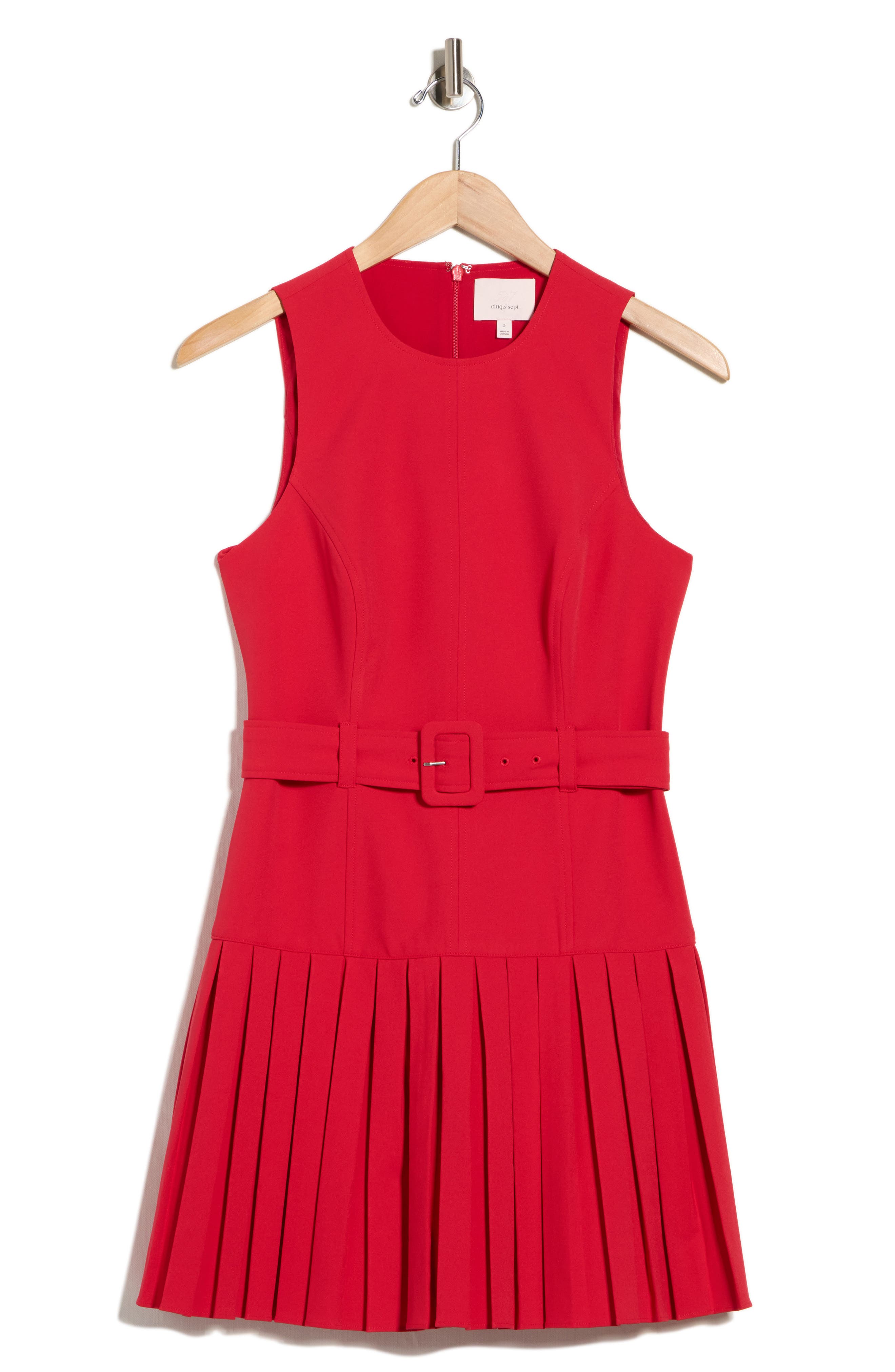 Cinq à Sept Charolette Sleeveless Belted Minidress