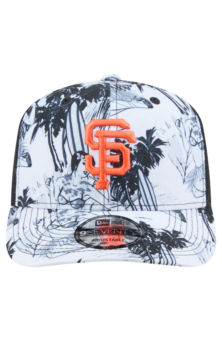New Era Men's New Era Black San Francisco Giants Hula Trucker 9SEVENTY Adjustable Hat, Alternate, color, 