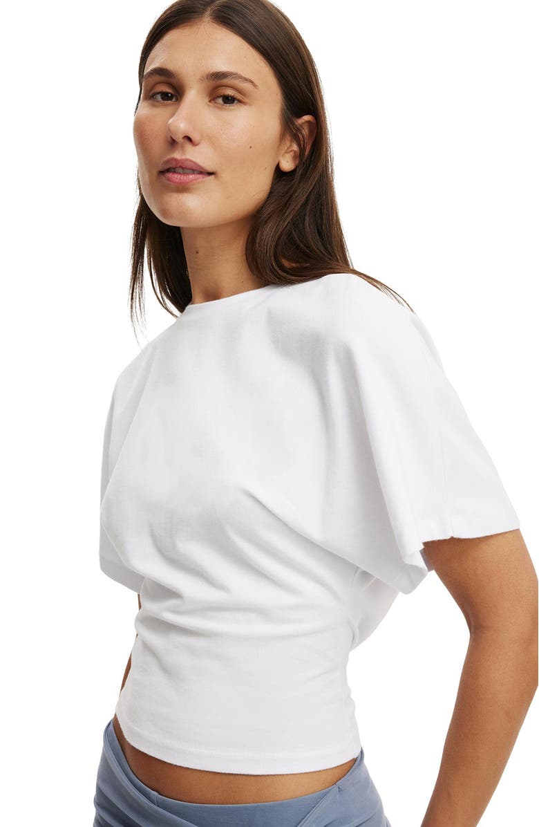 Cotton On Women's Blair Batwing Short Sleeve Tee, Alternate, color, White