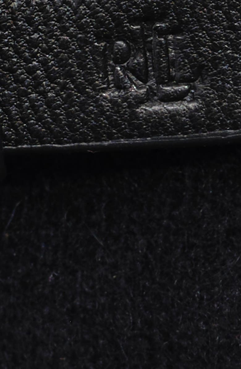 Lauren Ralph Lauren Criss Cross Belt Glove, Alternate, color, Black