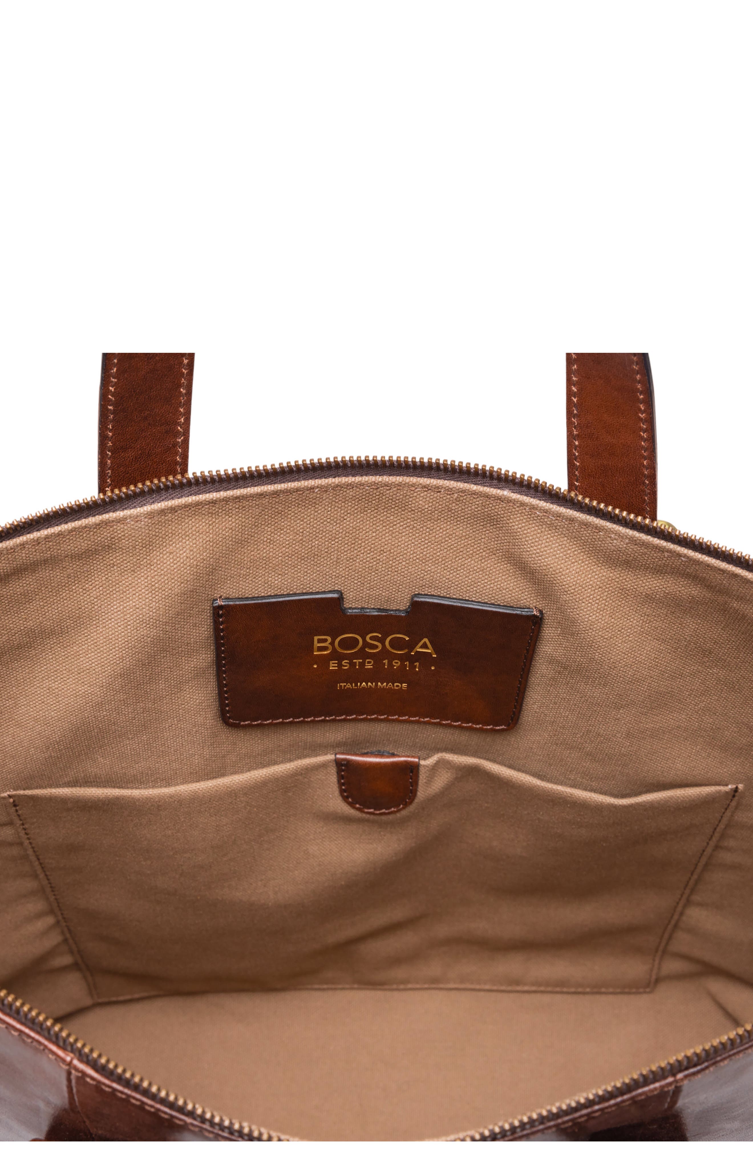 Bosca Brenta Leather Tote, Alternate, color, 