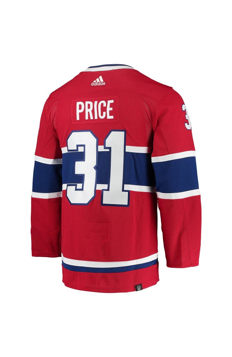adidas Men's adidas Carey Price Red Montreal Canadiens Home Primegreen Authentic Player Jersey, Alternate, color, 