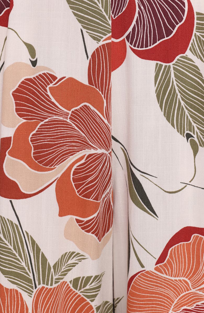 Petal & Pup Bertha Floral Print Wide Leg Pants, Alternate, color, Fall Floral