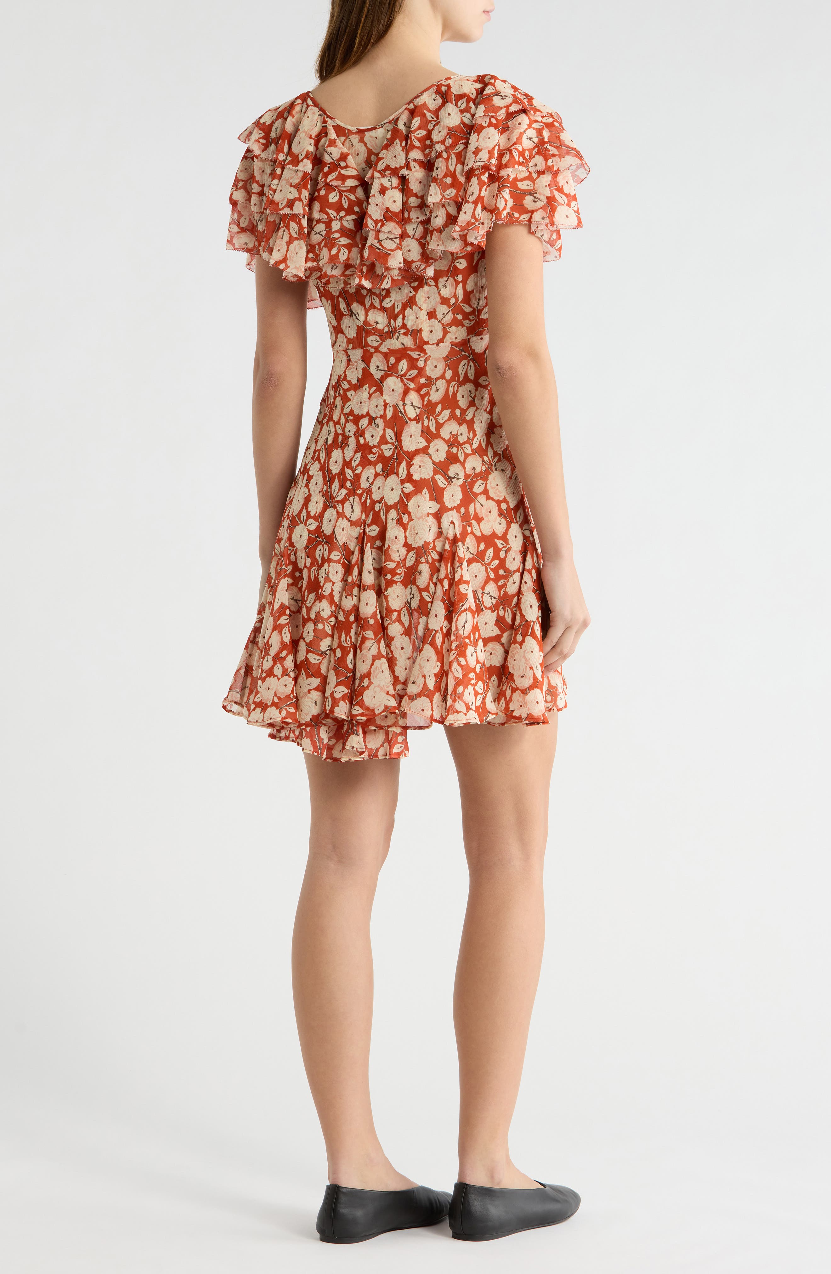 Alcida Floral Silk Minidress - image 2