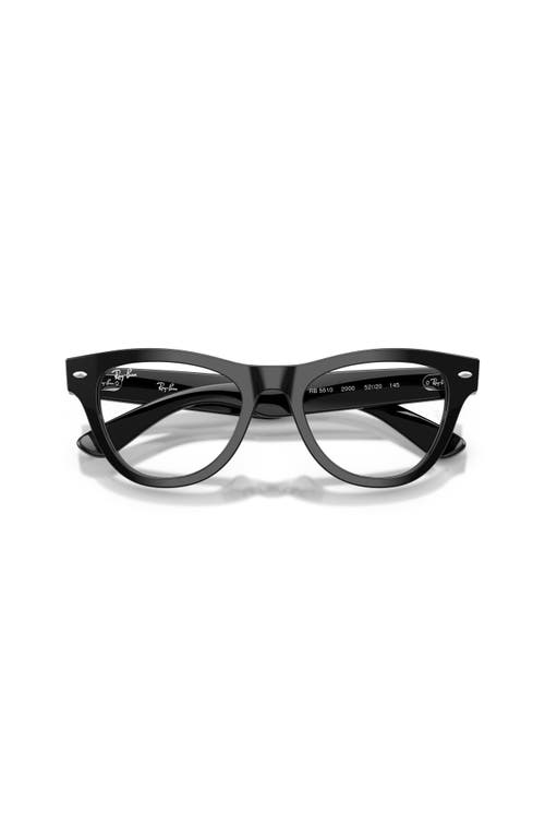 Ray Ban Ray-ban 50mm Cat Eye Optical Glasses In Black