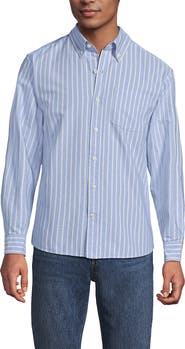 Lands' End Traditional Fit Comfort-First Sail Rigger Oxford Shirt