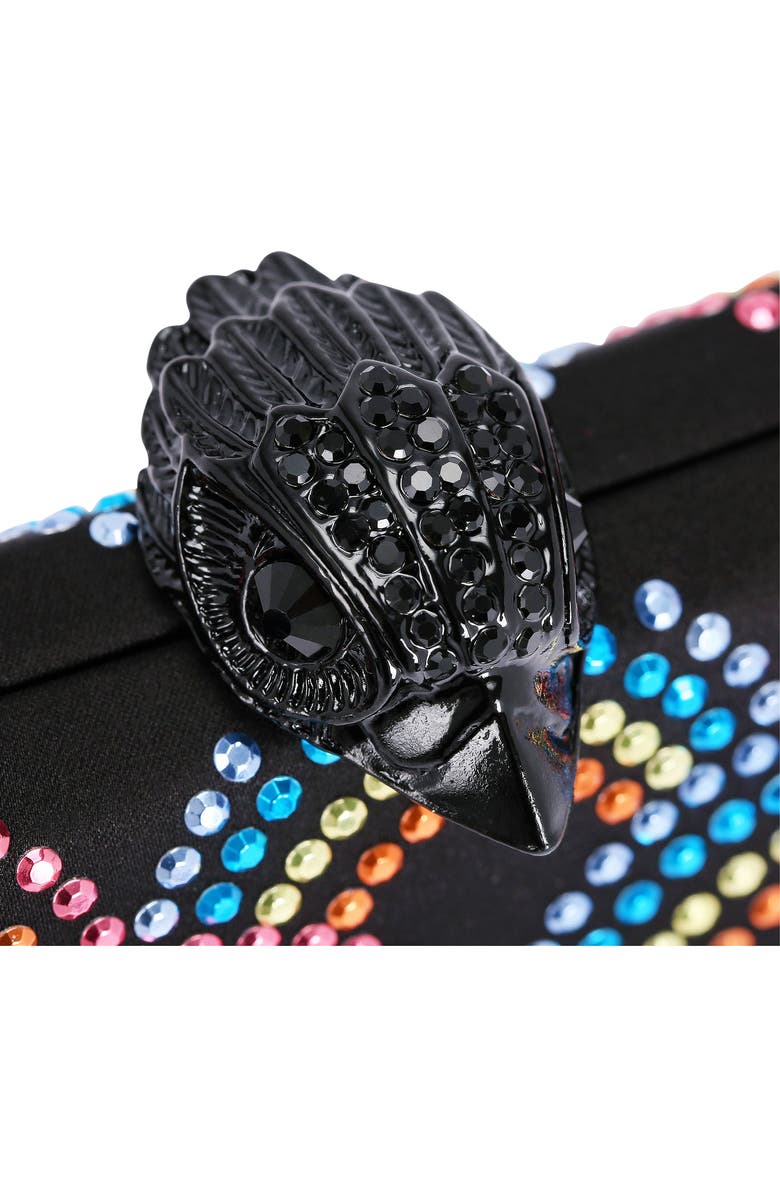 Kurt Geiger London Rainbow Crystal Clutch, Alternate, color,