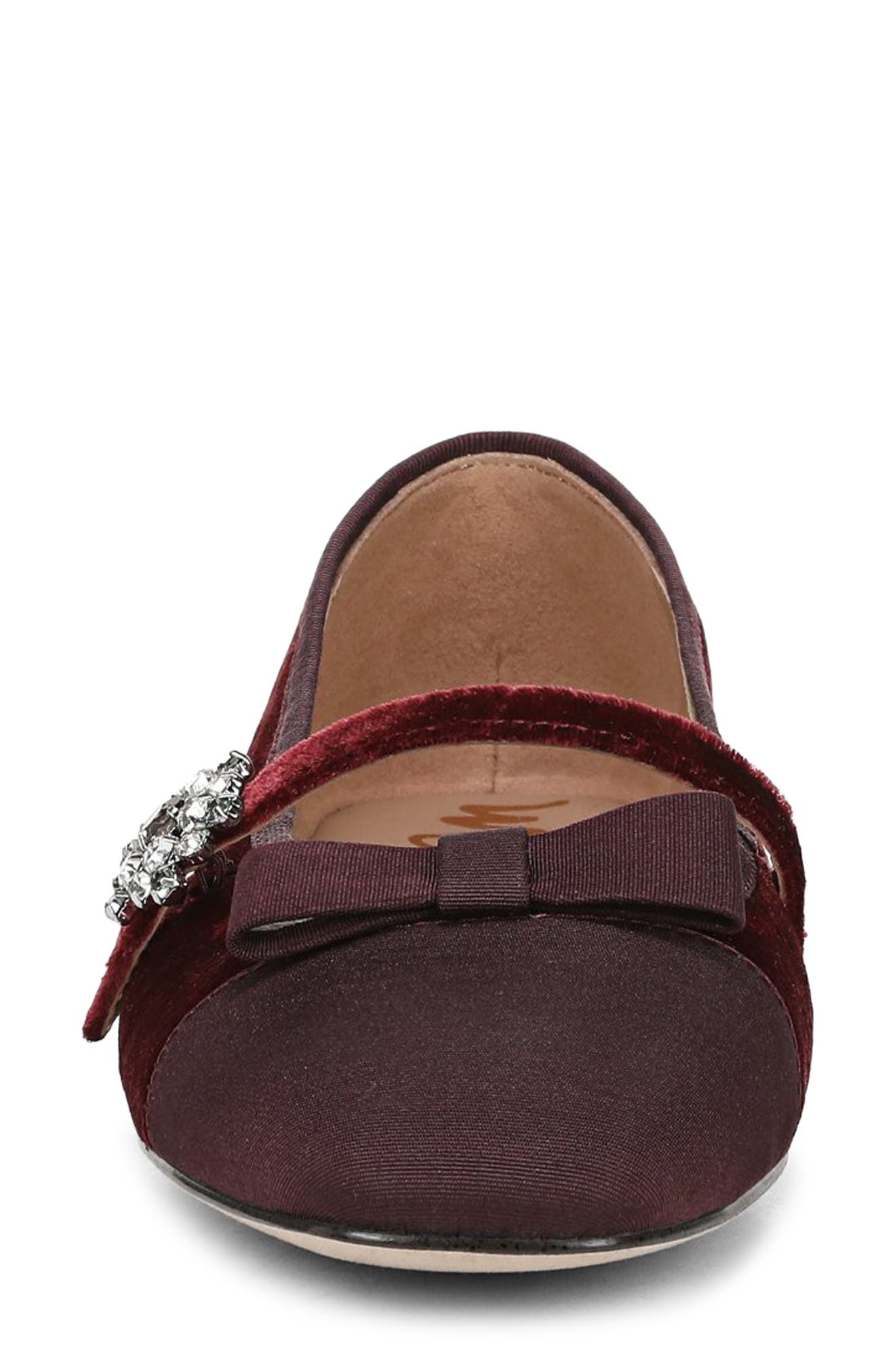 Sam Edelman Madi Mary Jane Flat, Alternate, color, Deep Cabernet