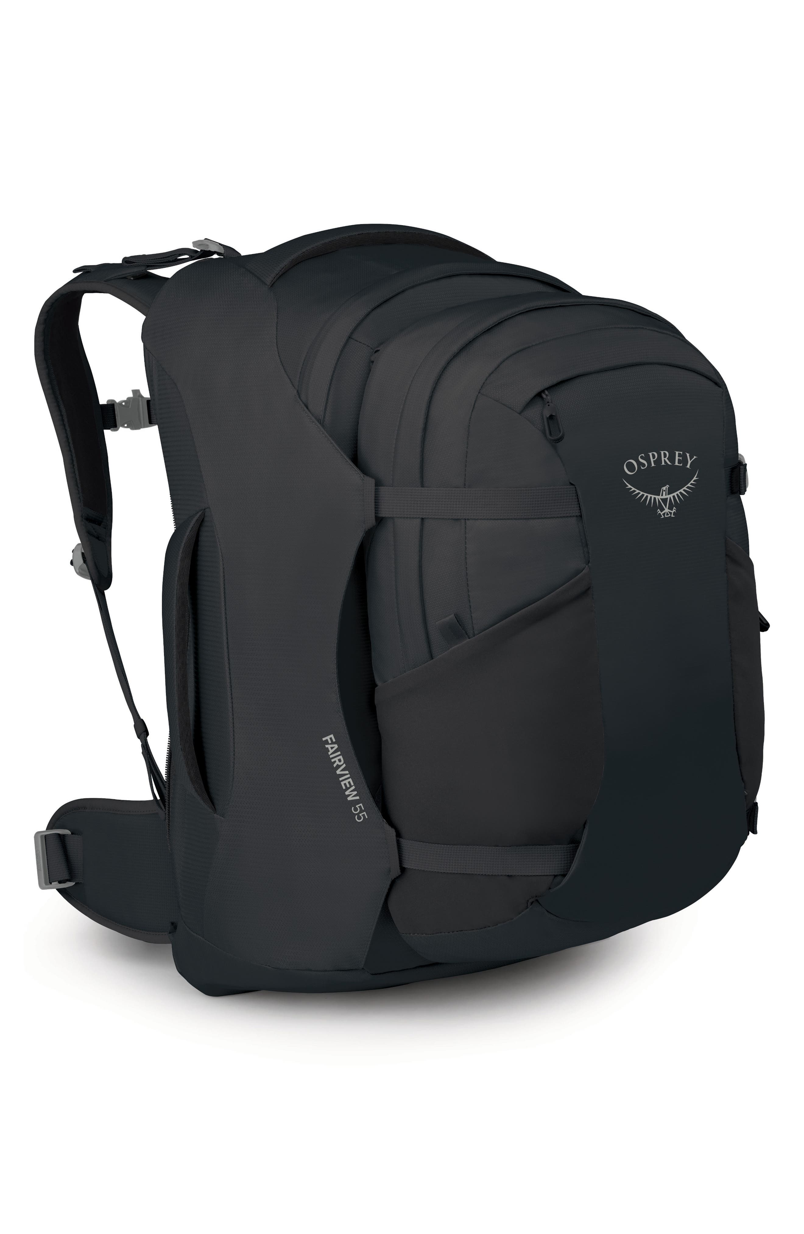 Fairview 55-Liter Travel Backpack, Alternate, color, BLACK/BLACK