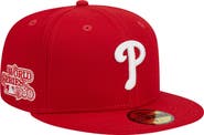 New Era Men's New Era Red Philadelphia Phillies Logo 59FIFTY Fitted Hat
