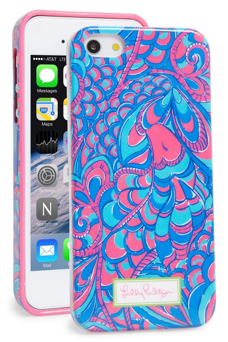 'Reel Me In' iPhone 5 & 5s Case, Main, color, BREWSTER BLUE REEL