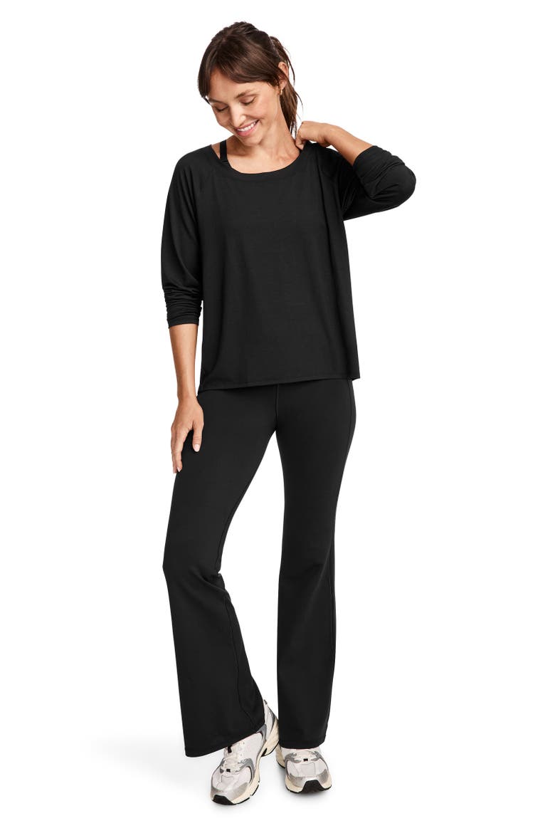 Women's EverActive Oversized Long Sleeve Tee, Alternate, color, Black