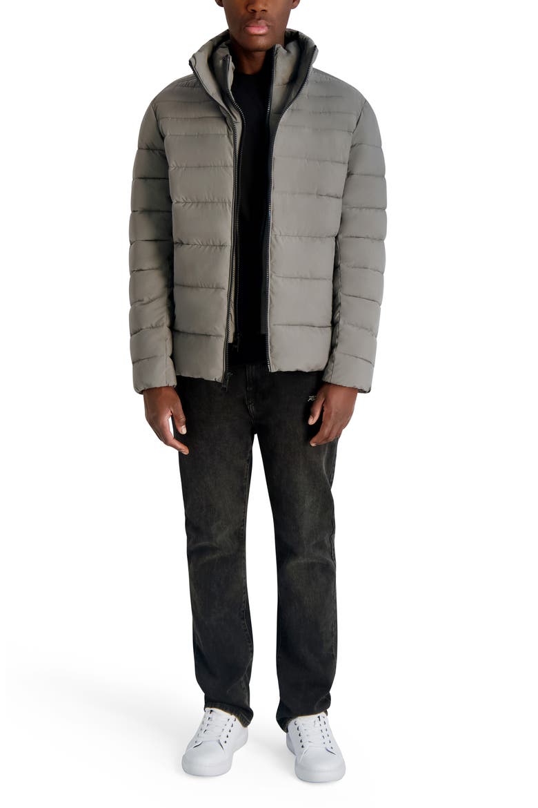 Quilted Midweight Puffer Jacket, Alternate, color, CHARCOAL