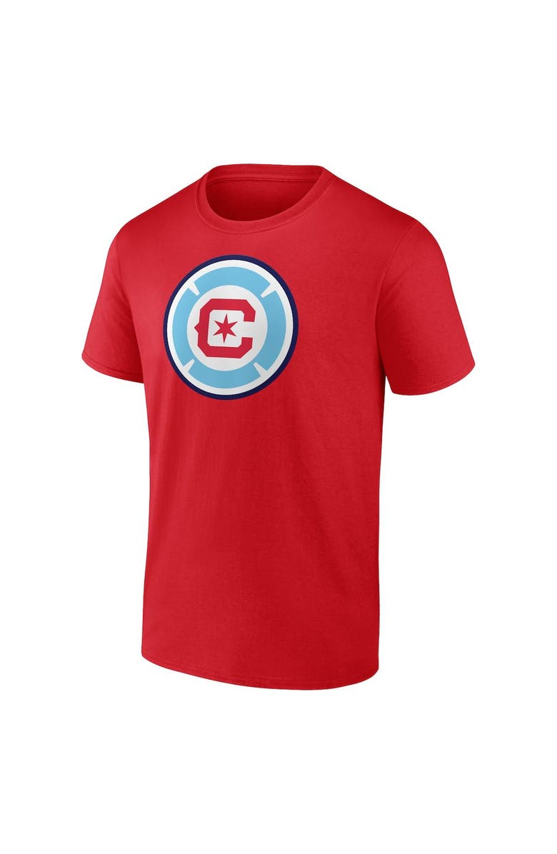 FANATICS Men's Fanatics Branded Xherdan Shaqiri Red Chicago Fire Authentic Stack Name & Number T-Shirt, Alternate, color, 