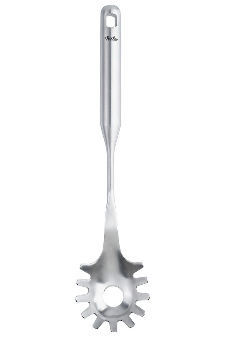 Essential pasta fork, Alternate, color, Metallic Silver
