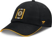 FANATICS Men's Fanatics Black/Gold Boston Bruins Authentic Pro Ripstop Adjustable Hat