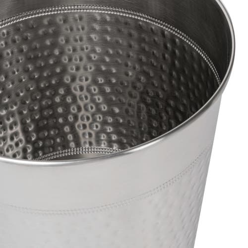Happimess Riley Modern Classic Hammered Steel Accent 2-gallon Wastebasket