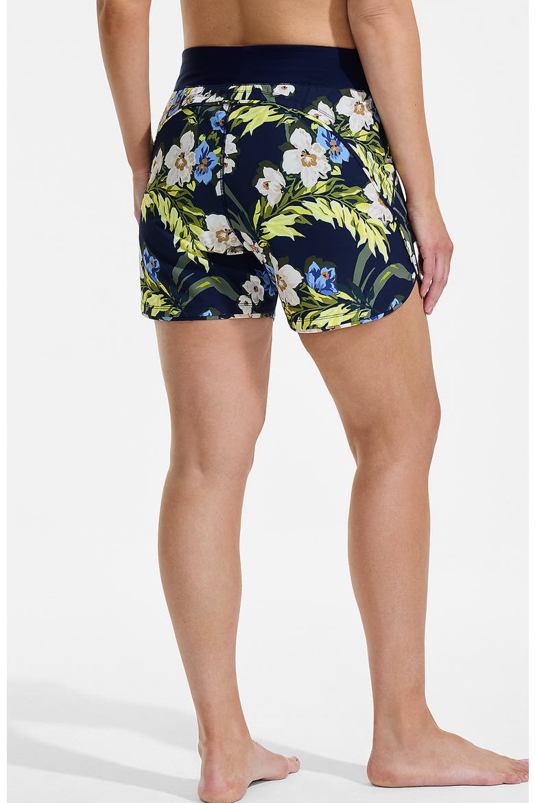 SunShade UPF 50 5" Board Shorts, Alternate, color, Deep Sea/Blue Floral Tropic