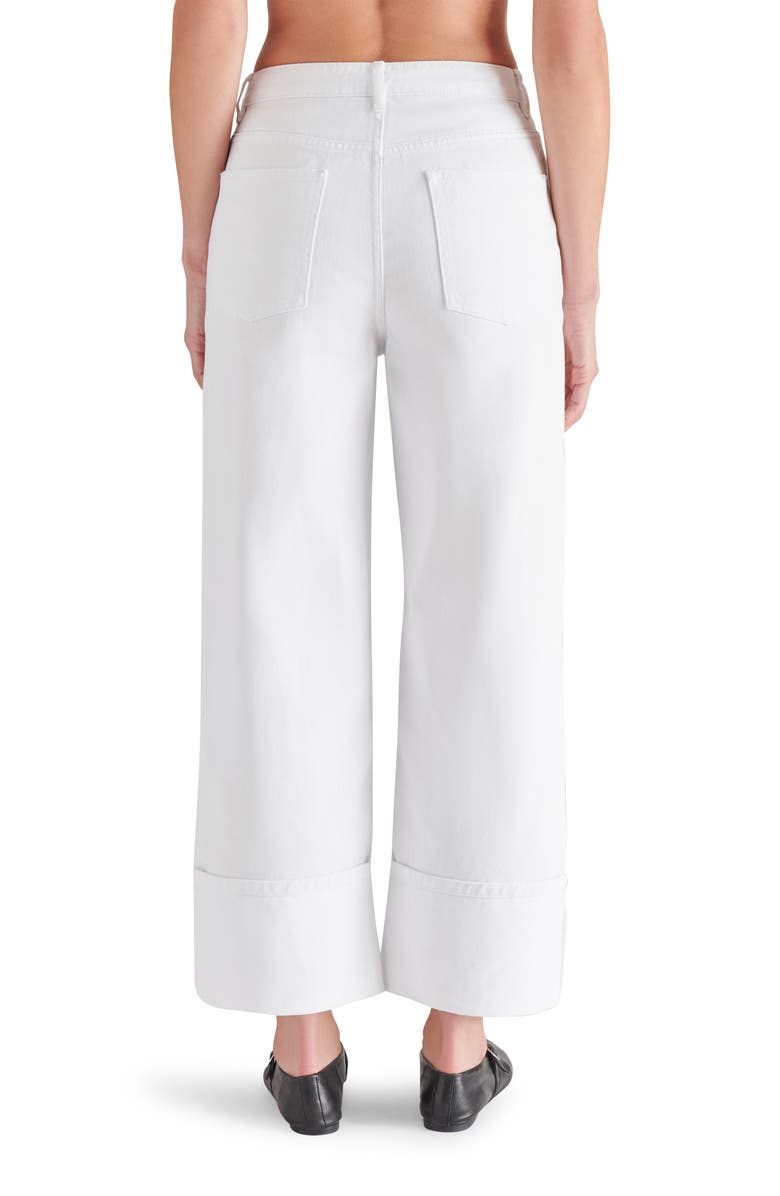 Steve Madden Noelie Cuffed High Waist Ankle Wide Leg Jeans, Alternate, color,