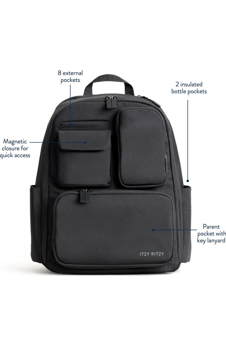 Itzy Ritzy Belong Utility Backpack, Alternate, color, Black