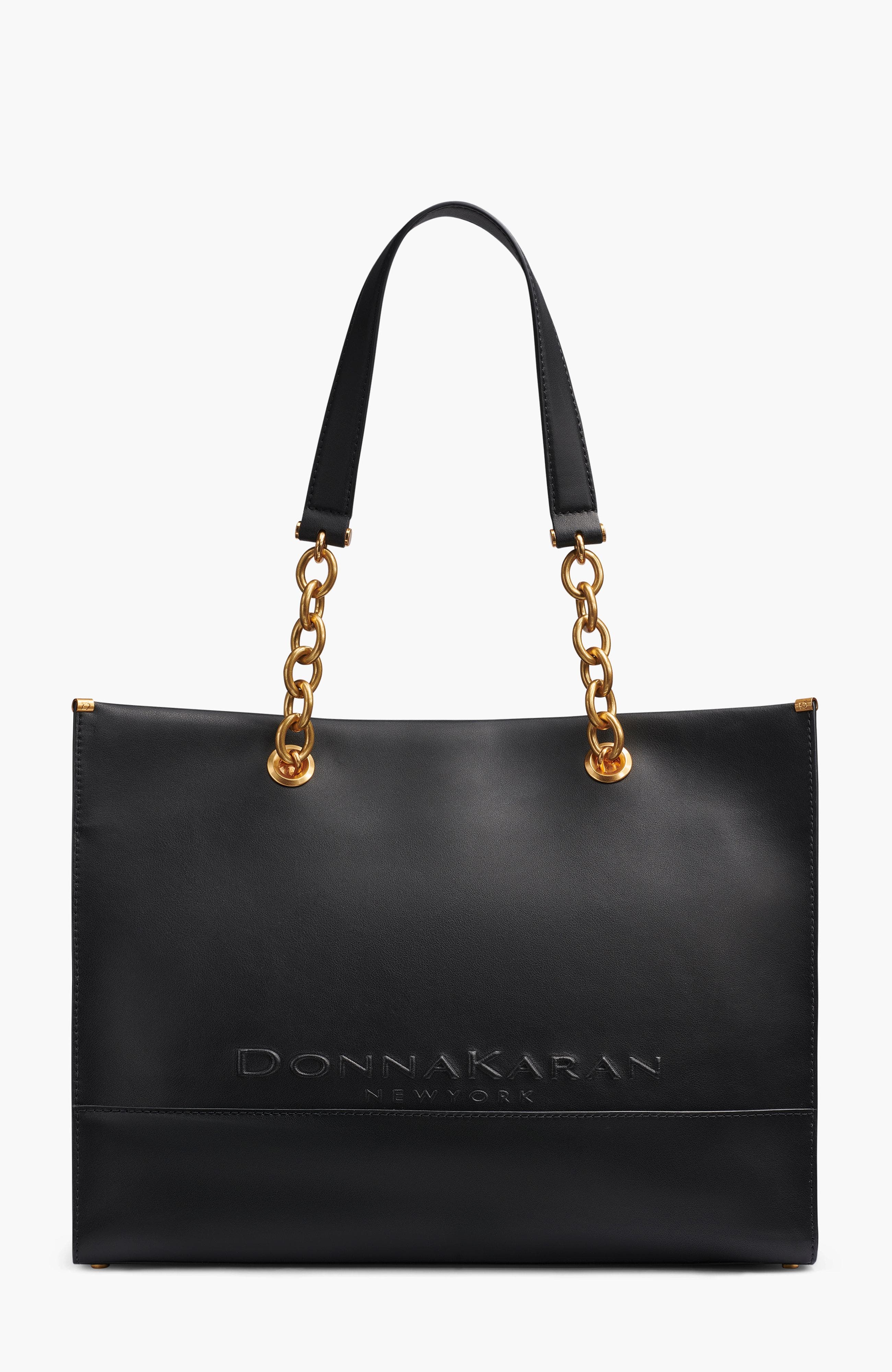 Donna Karan New York Merino Tote, Main, color, Blk/Gold