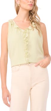 Vince Camuto Ruffle Sleeveless Top