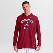 Nike Men's Nike Crimson Alabama Crimson Tide Primetime Arch Tri-Blend Dri-FIT Long Sleeve Hooded T-Shirt
