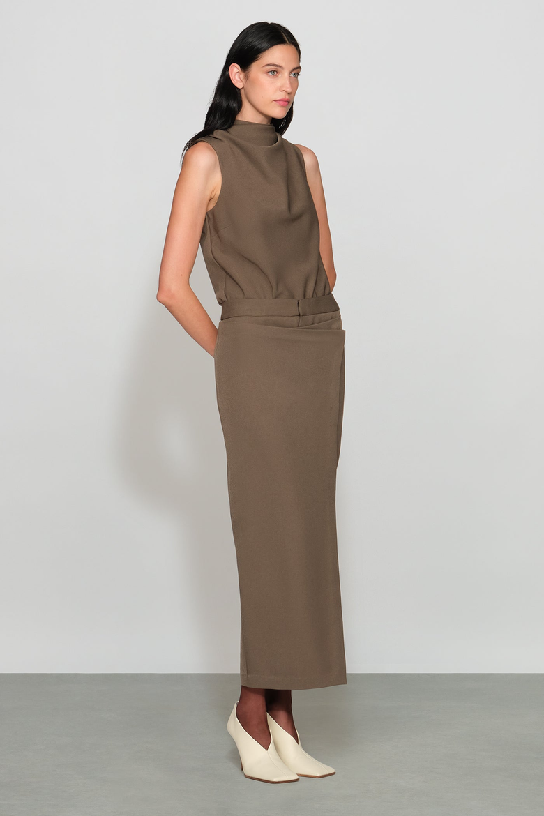 Simon Suiting Skirt, Alternate, color, mushroom