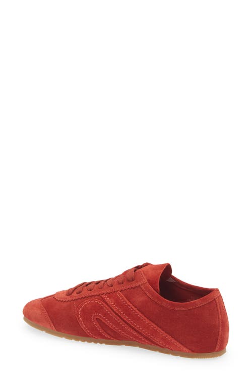 Jeffrey Campbell Aleta Sneaker In Red Suede