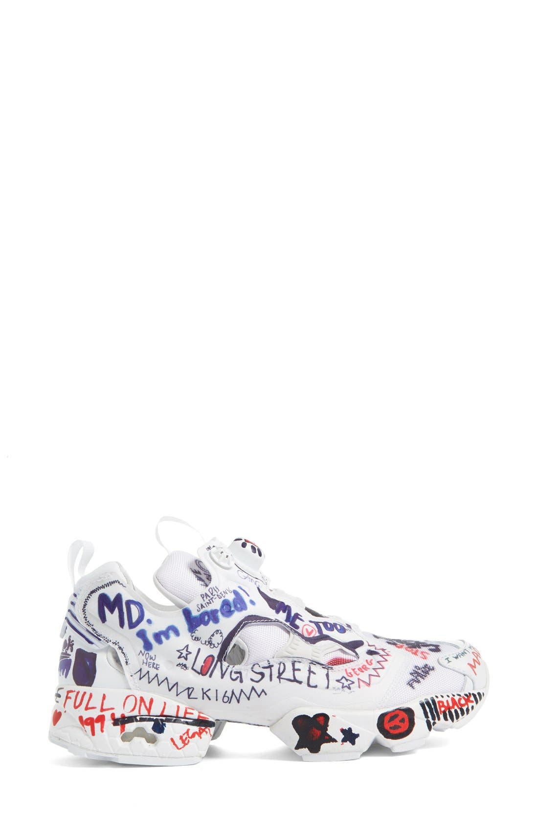 VETEMENTS x Reebok Graffiti Instapump Fury Sneaker, Alternate, color, 