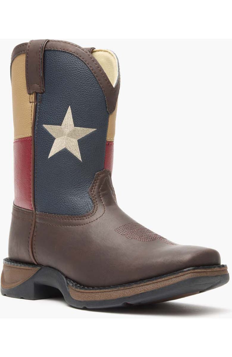 DURANGO Lil
Kids
Texas Flag Western Boot, Main, color, Brown And Texas Flag
