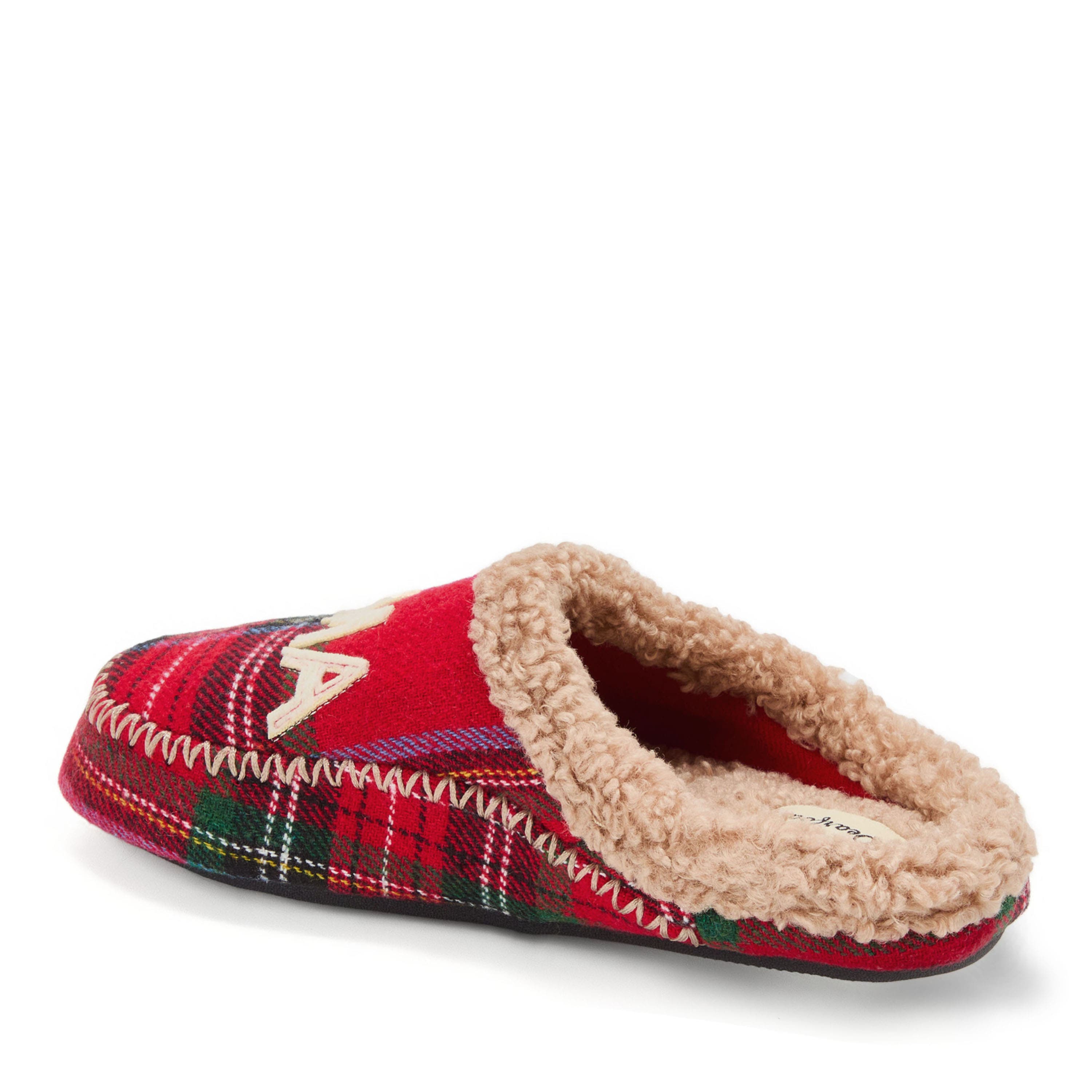 DEARFOAMS Mama Bear Plaid Clog Slipper, Alternate, color, Plaid