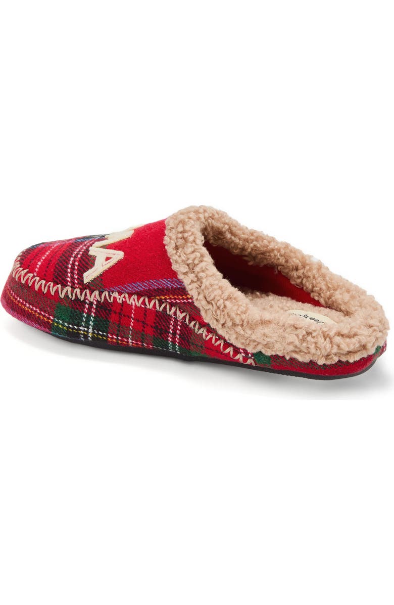 DEARFOAMS Mama Bear Plaid Clog Slipper, Alternate, color, Plaid
