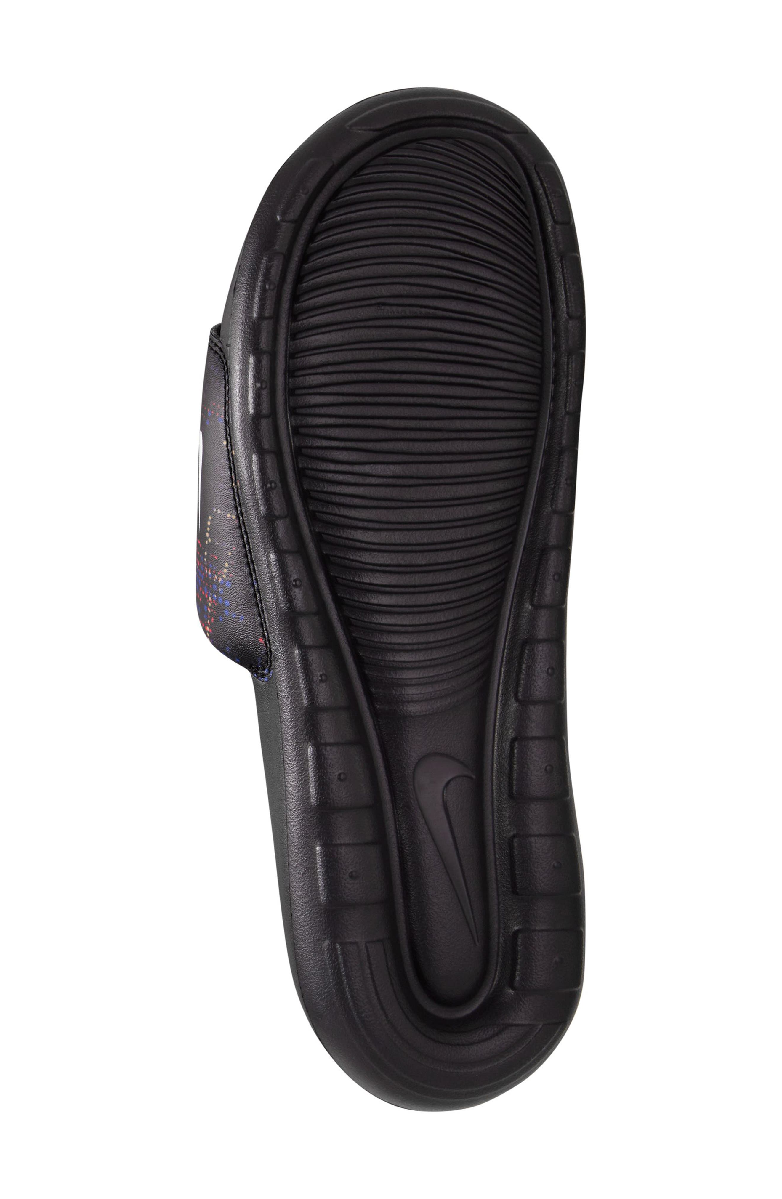 Nike Victori One Sport Slide, Alternate, color, Black/ White/ White