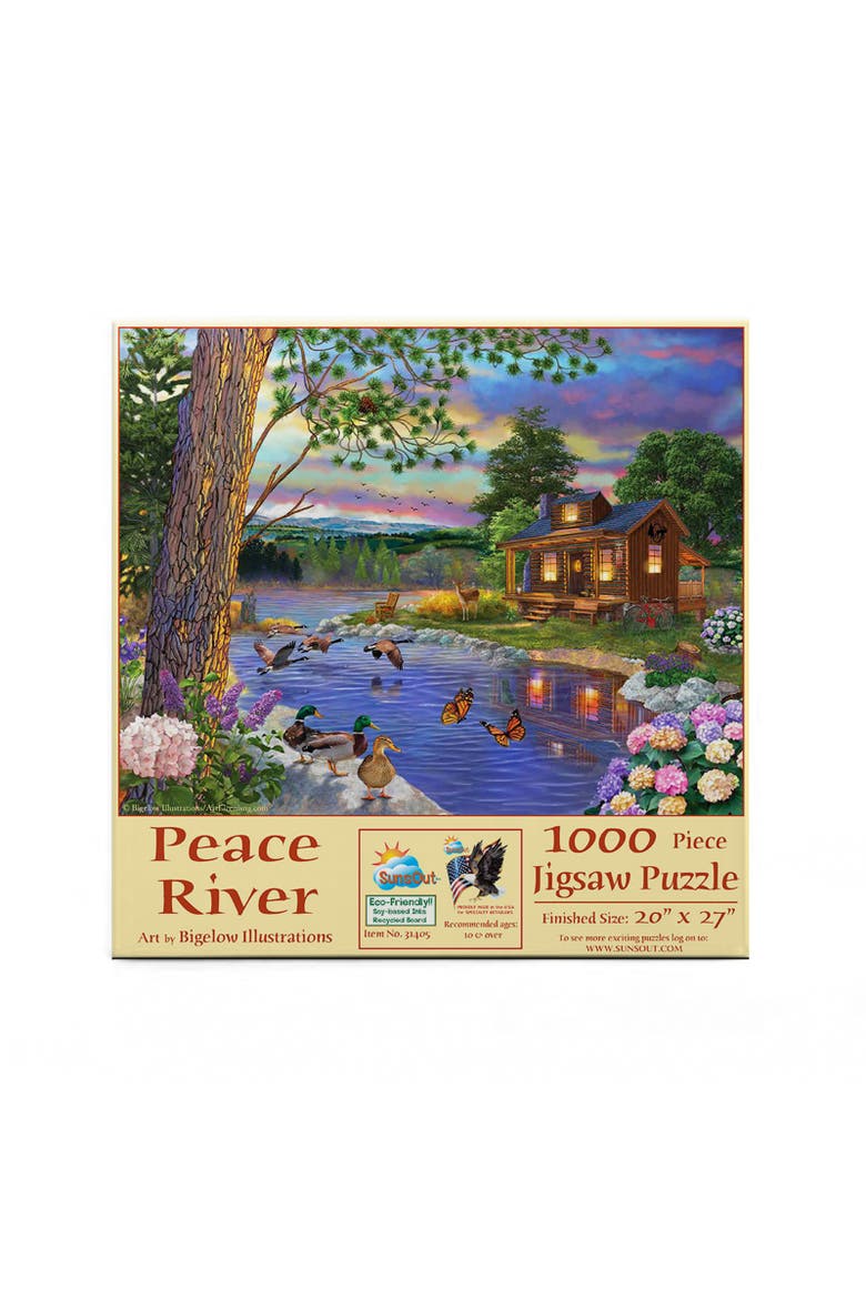 Peace River 1000 piece Jigsaw Puzzle for Adults, Alternate, color, Multicolor