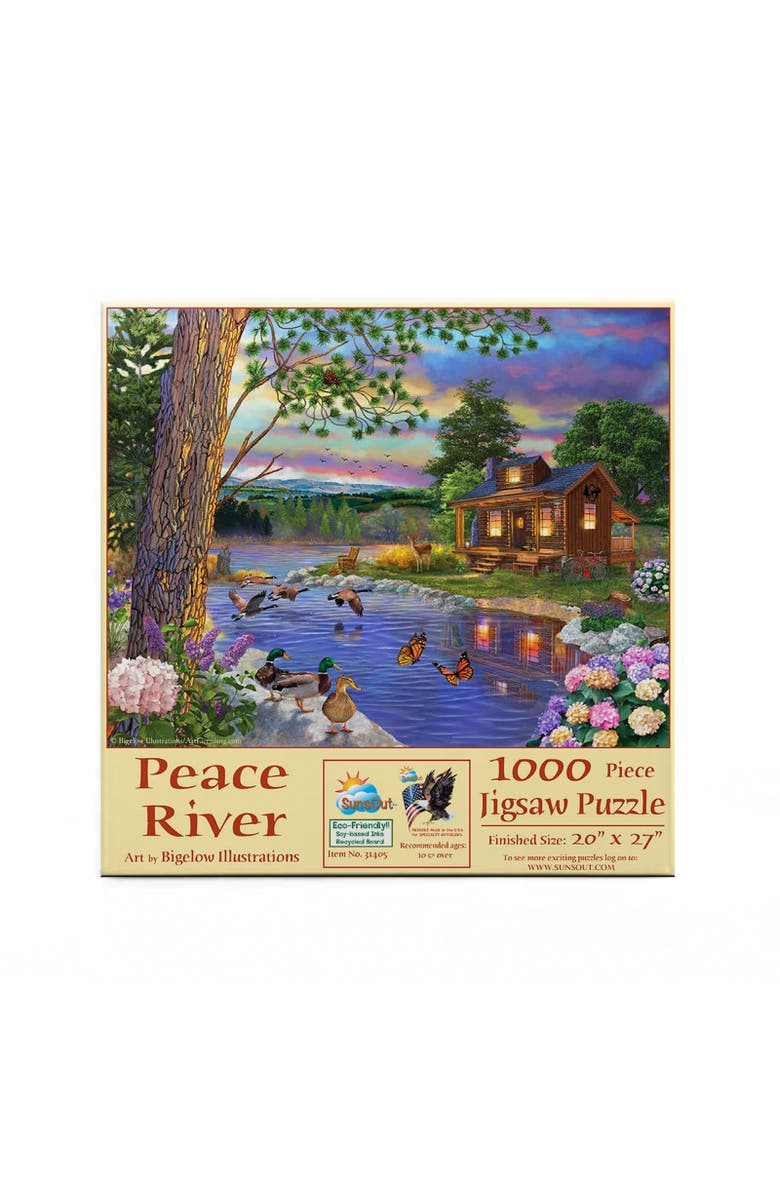 Sunsout Peace River 1000 piece Jigsaw Puzzle for Adults, Alternate, color, Multicolor
