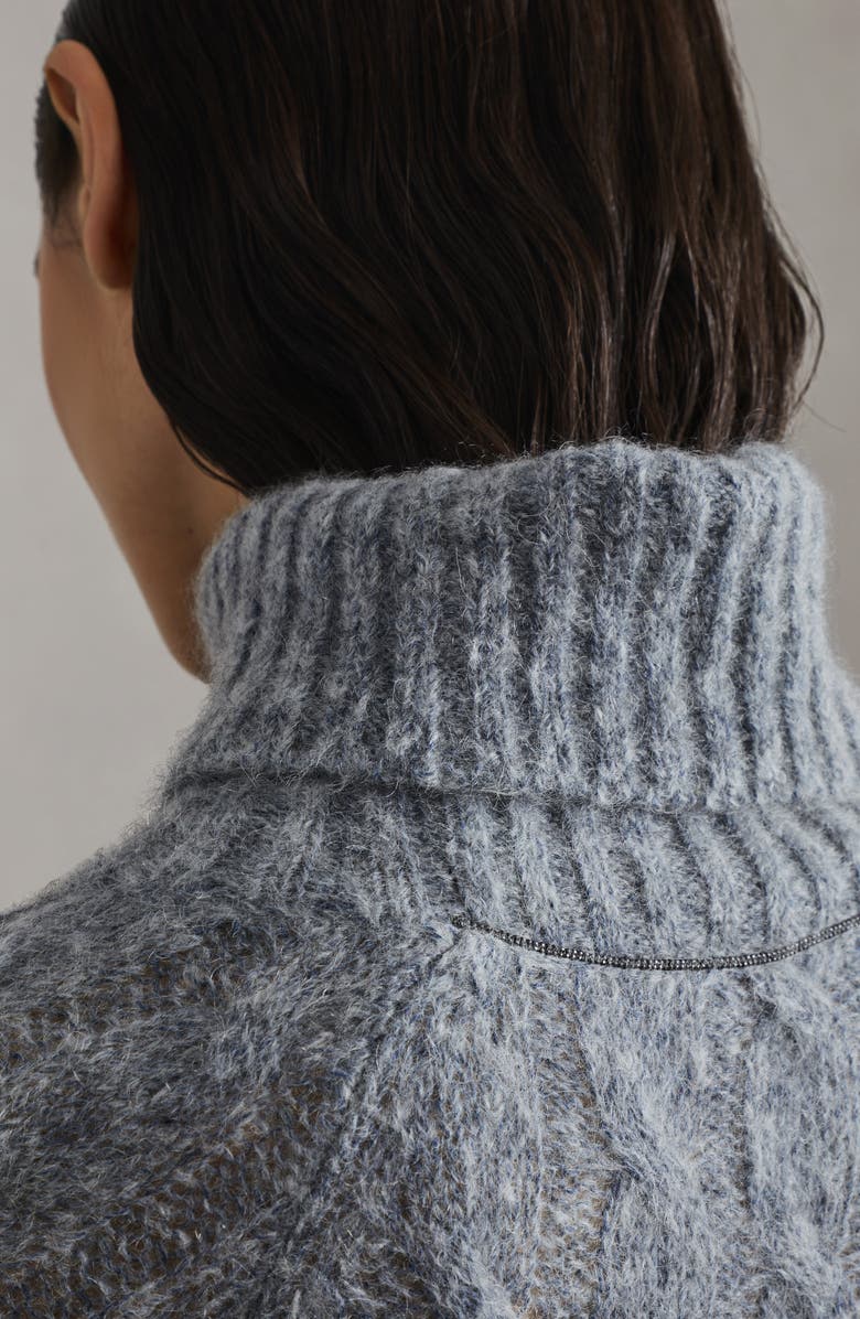 Brunello Cucinelli Turtleneck sweater with monili, Alternate, color,