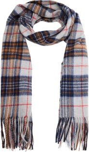 MANGO Wool Check Scarf