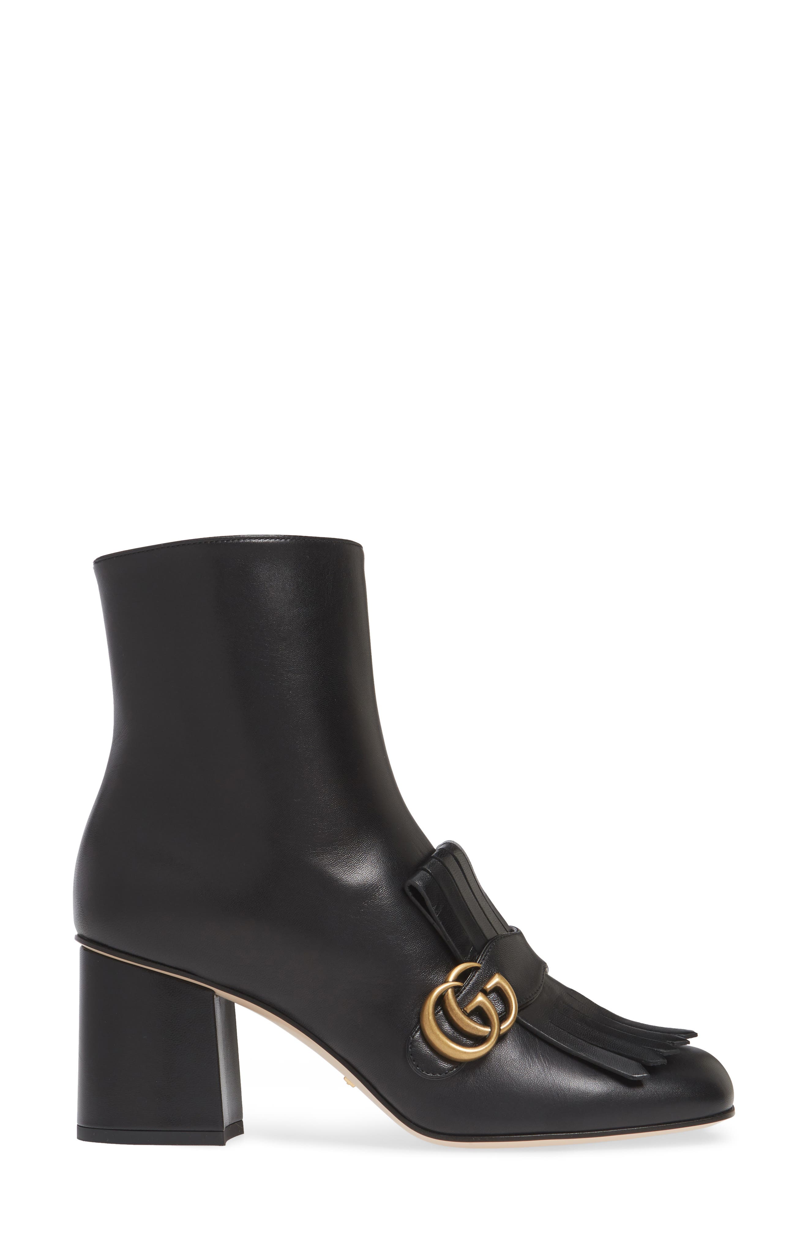 Gucci GG Kiltie Fringe Bootie, Alternate, color, 