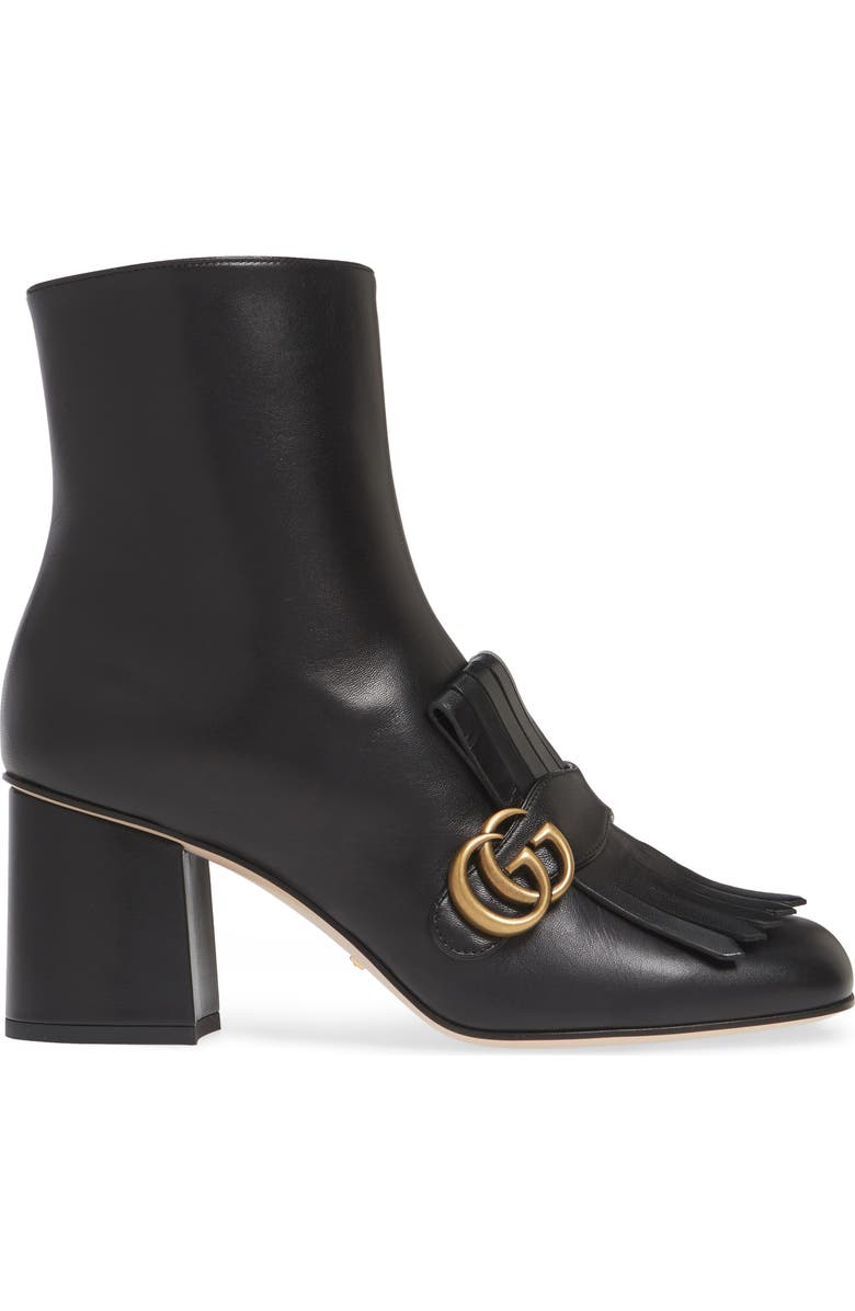 Gucci GG Kiltie Fringe Bootie, Alternate, color,