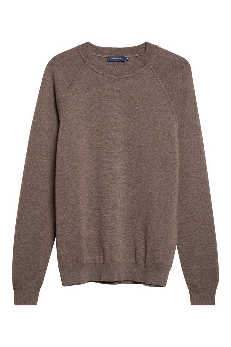 Wool Crewneck Sweater, Main, color, BARK