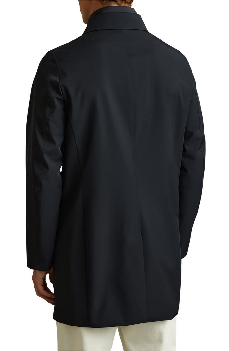 Reiss Logan Water Resistant Overcoat with Removable Funnel neck Insert, Alternate, color, Navy