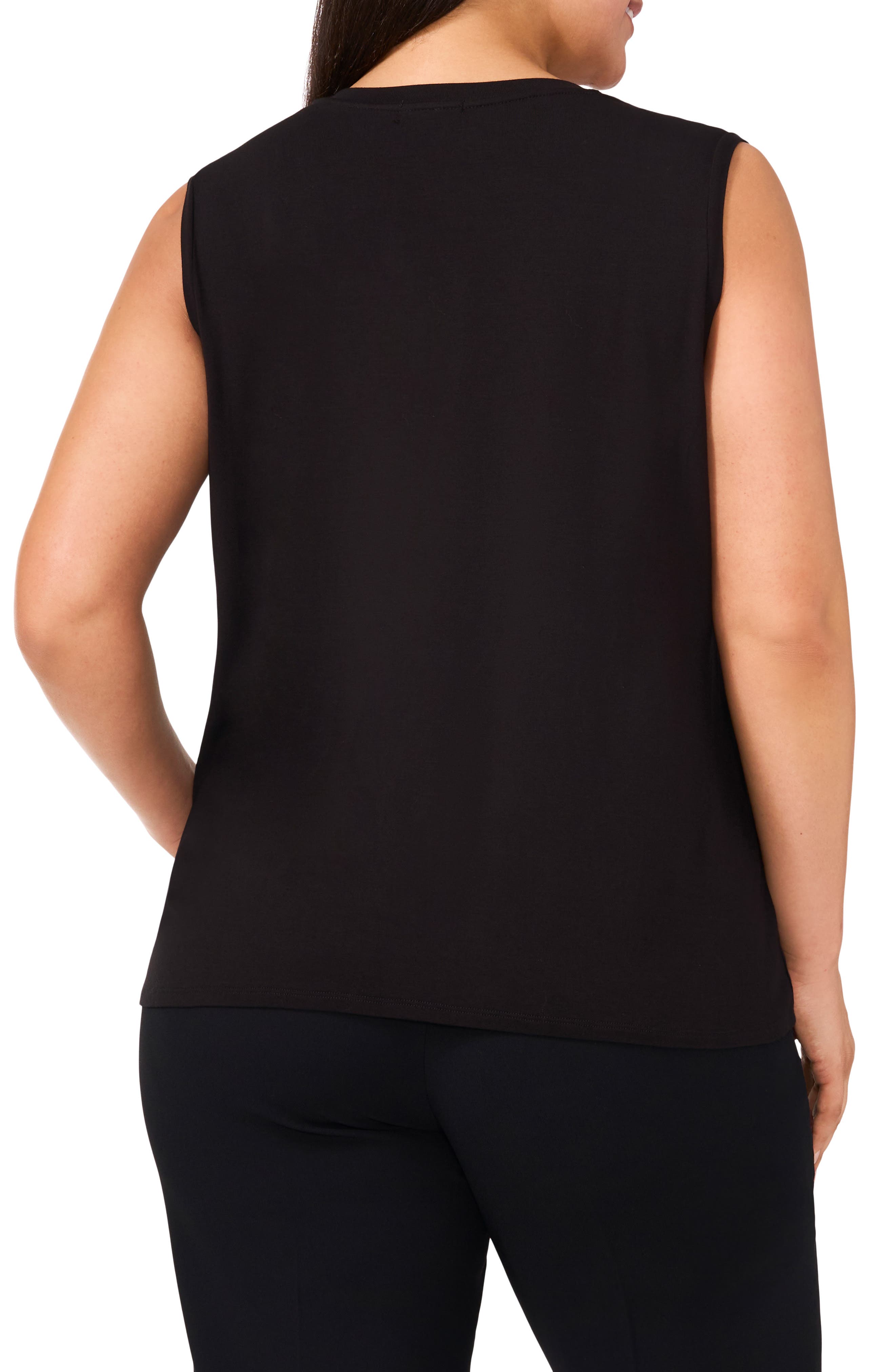 Pleat Shoulder Sleeveless Top - image 2