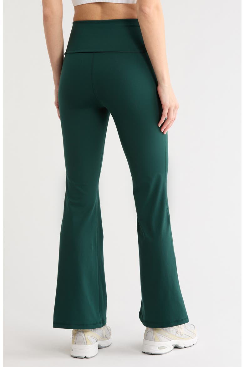 Lux Florence Foldover 7\/8 Flare Leggings, Alternate, color, PINE GROVE