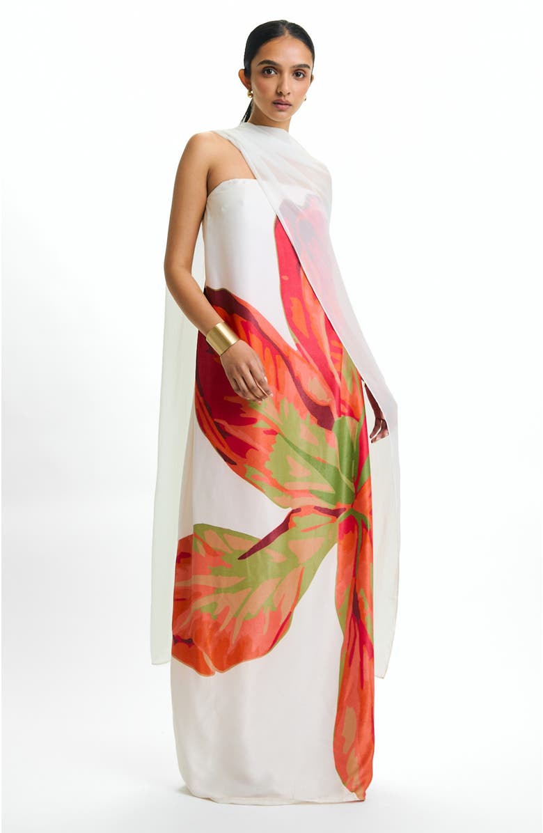 DIARRABLU Tubi Twa Strapless Dress Sira Rose With Shawl, Alternate, color, Sira Rose