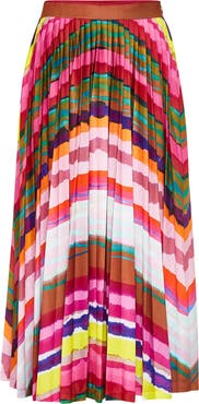 Maison Common Multicolour Plissee Jersey Skirt