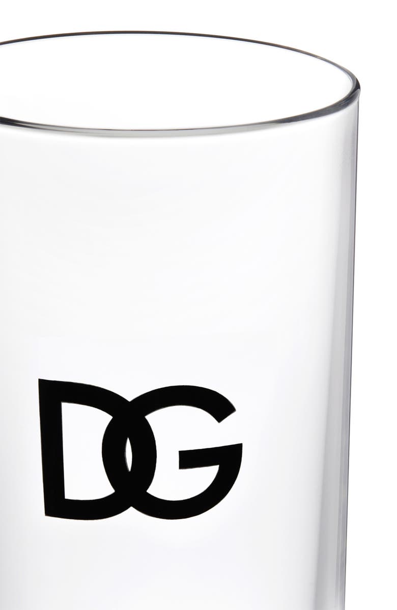Dolce&Gabbana DG Logo Set of 2 Drinking Glasses, Alternate, color, 
