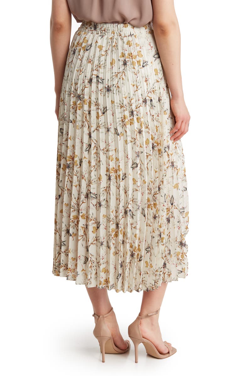 MAX STUDIO Floral Pleated Skirt, Alternate, color,