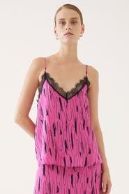 Exquise Printed Spaghetti Strap Blouse